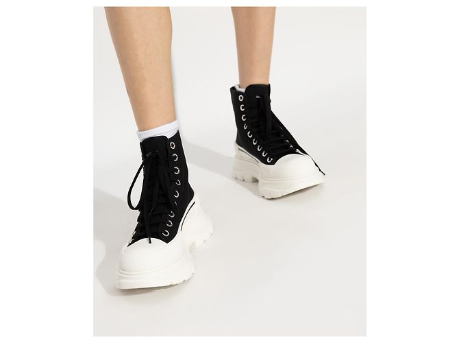 Alexander McQueen High-Top-Sneaker Schwarz - view 2