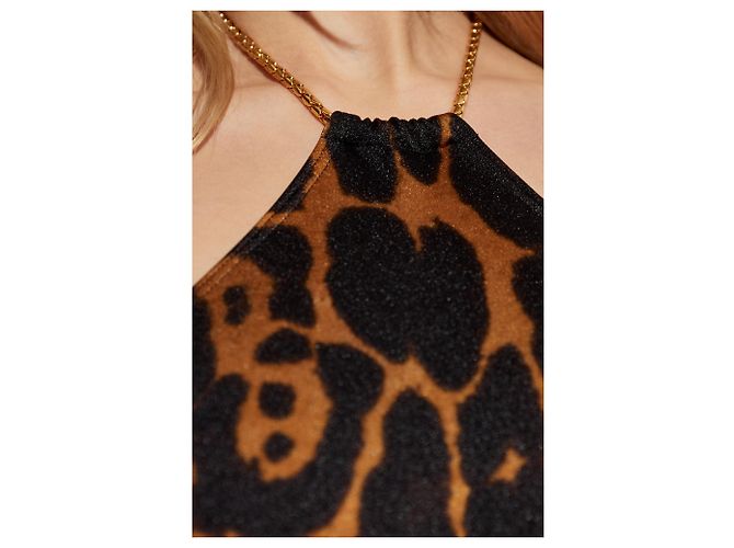 Tom Ford Einteiler Badeanzug Leopardenmuster braun - Ansicht 4