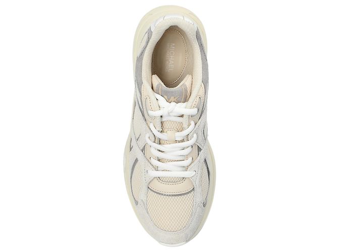 Baskets Leo Michael Kors Gris Cuir - vue 6