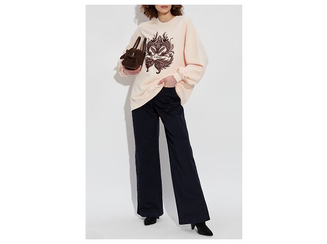 Pantaloni a gamba larga Etro in cotone nero - vista 2
