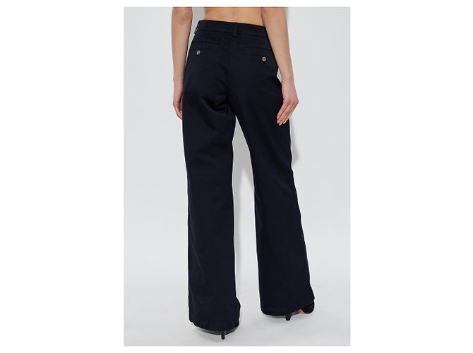 Pantaloni a gamba larga Etro in cotone nero - vista 4