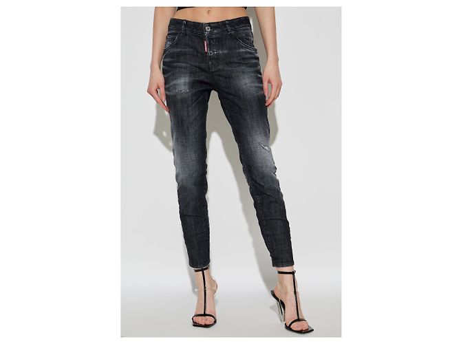 Jeans skinny Cool Girl Dsquared2 pretos - vista 3