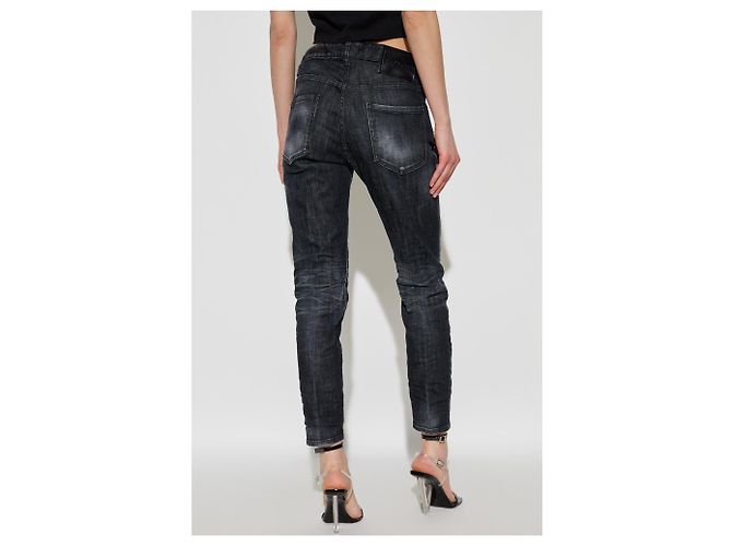Jeans skinny Cool Girl Dsquared2 pretos - vista 4