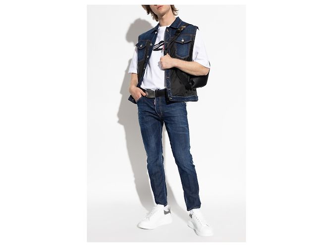 Vaqueros Skater Dsquared2 azul de algodón stretch - vista 2