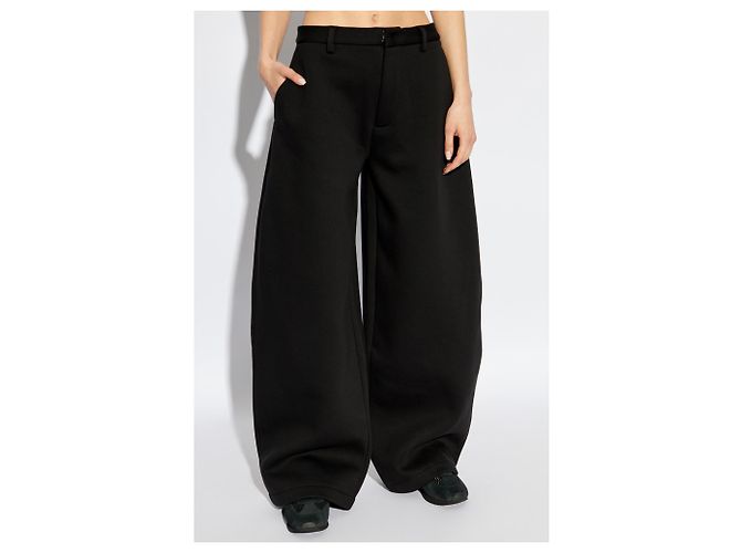 Pantalones anchos negros Dsquared2 de algodón - vista 3