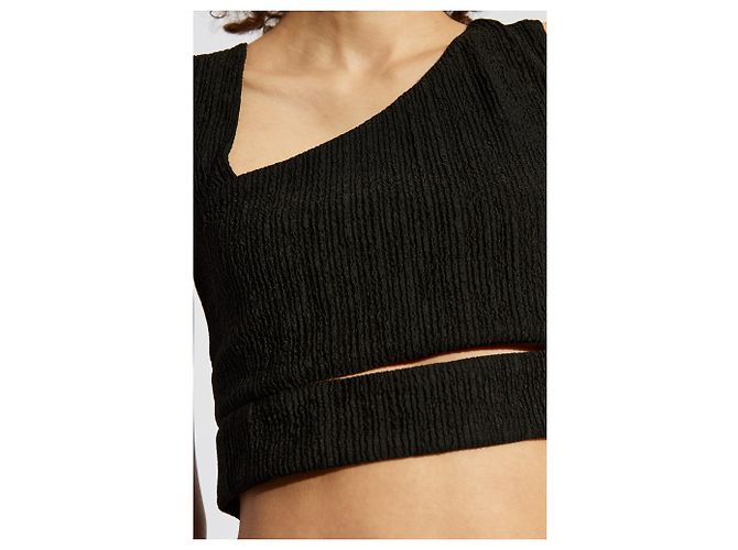 Top asimétrico Karida Iro negro - vista 5