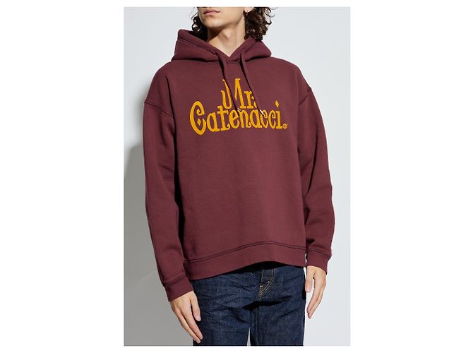 Felpa con cappuccio Dsquared2 Mr. Catenacci rossa cotone - vista 3