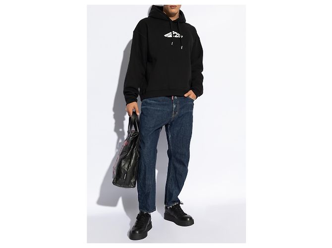 Dsquared2 Schwarzer Hoodie mit Icon Logo - Ansicht 2
