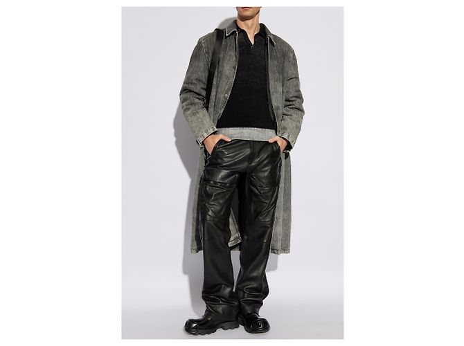 Diesel K-LORENZO Pullover schwarz aus Baumwolle - Ansicht 2