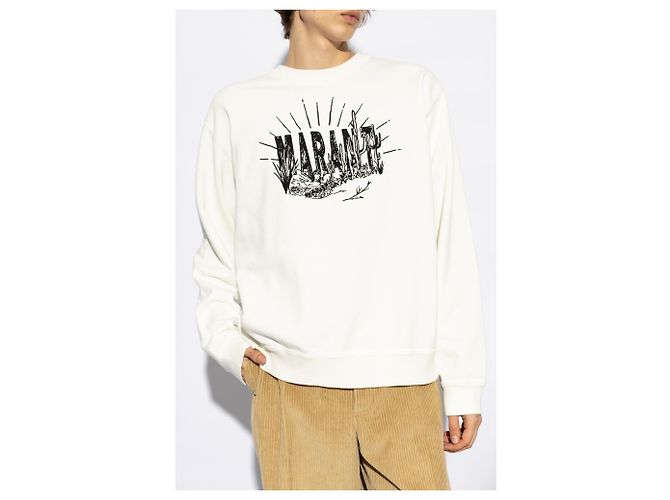 Isabel Marant Mikoy Sweatshirt Weiß Baumwolle - Ansicht 3