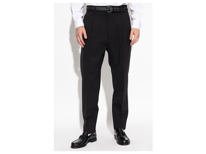 Pantaloni in lana neri Dsquared2 - vista 3