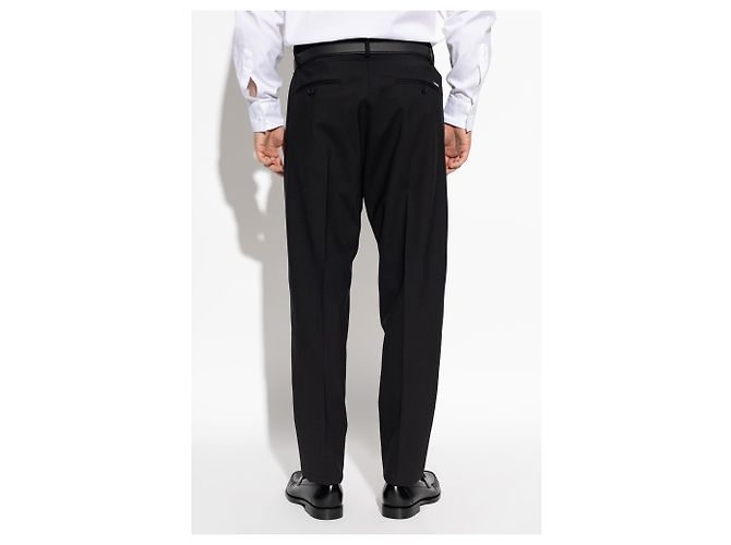 Pantaloni in lana neri Dsquared2 - vista 4
