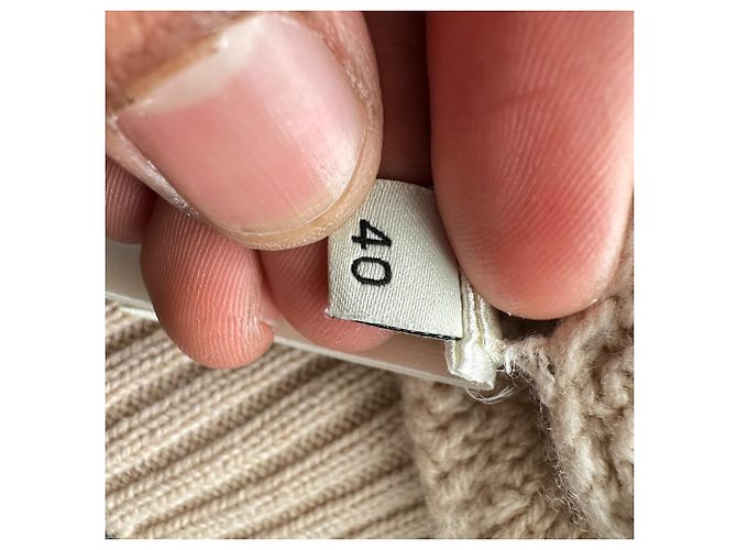 Fendi Color-Block Rollkragenpullover aus beiger Wolle - Ansicht 5