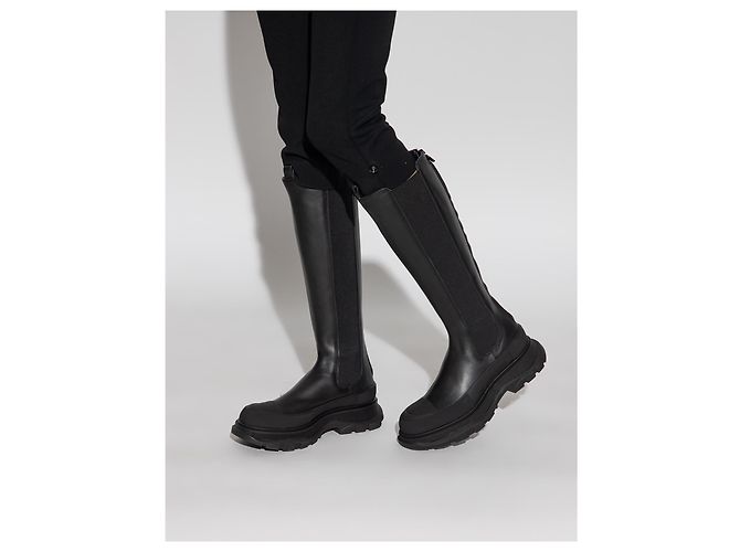 Alexander Mcqueen Botas altas de cuero - vista 2