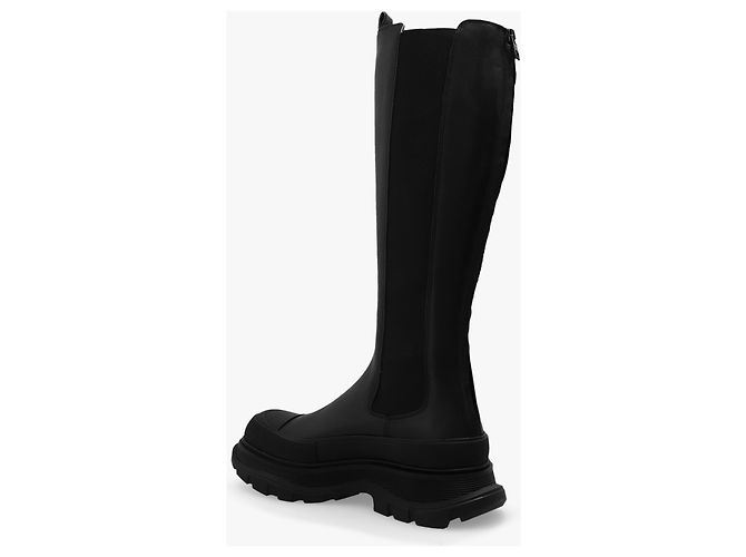 Alexander Mcqueen Botas altas de cuero - vista 5