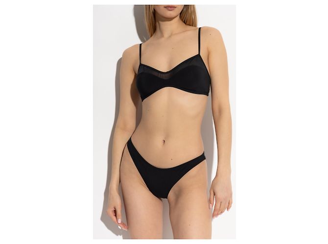 Bas de bikini noir en nylon Tory Burch - vue 2