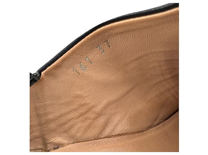 Acne Studios Babouche Slipper aus schwarzem Leder - Ansicht 9