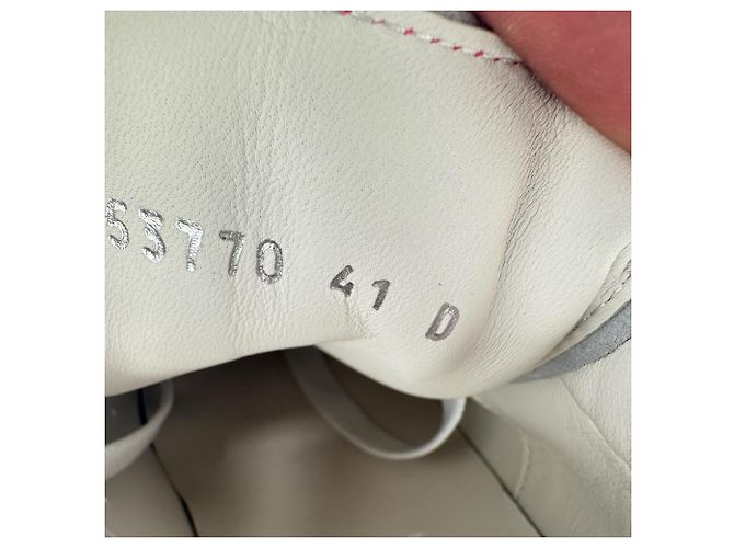 Sneakers Oversized Alexander Mcqueen in pelle bianca - vista 11