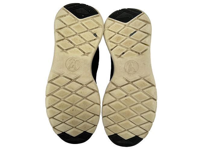 Sneakers Aftergame Louis Vuitton in nylon nero - vista 16