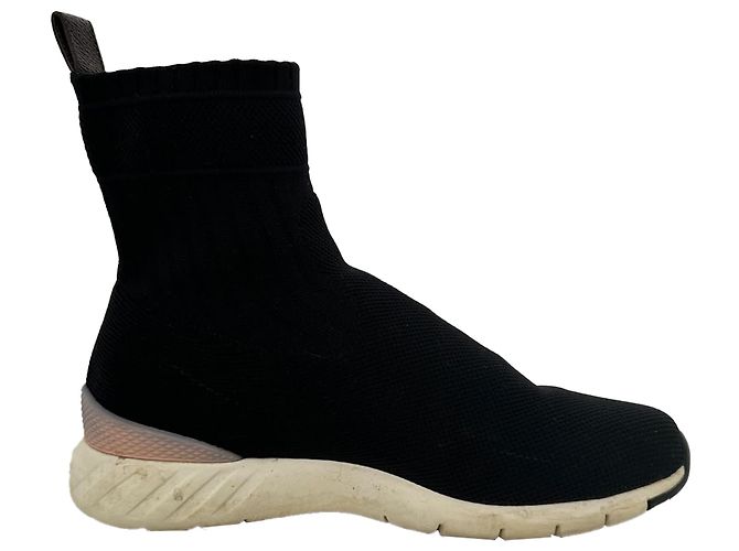 Sneakers Aftergame Louis Vuitton in nylon nero - vista 7