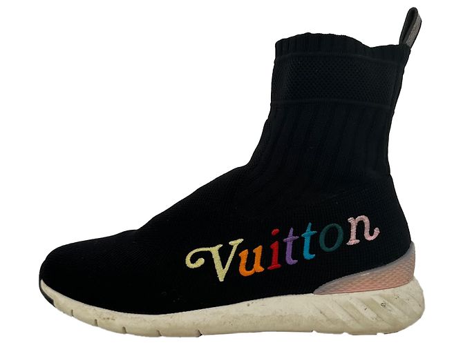 Sneakers Aftergame Louis Vuitton in nylon nero - vista 8