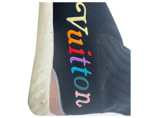 Sneakers Aftergame Louis Vuitton in nylon nero - vista 9