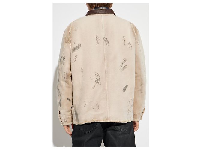 Autre Marque MISBHV Oversized Baumwolljacke Beige - Ansicht 4