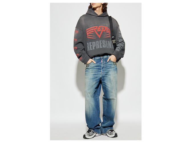 Dsquared2 Loose Jeans aus blauem Denim - Ansicht 2
