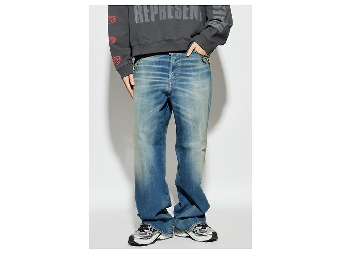 Dsquared2 Loose Jeans aus blauem Denim - Ansicht 3