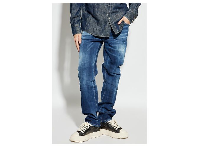 Dsquared2 642 Jeans Blue Cotton - view 3