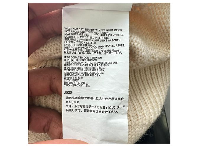 Maison Martin Margiela Maison Margiela Cold Shoulder Pullover aus beiger Wolle - Ansicht 6