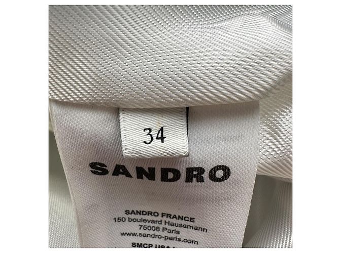 Sandro Huguita Einreihiger Blazer aus blauer Viskose - Ansicht 5