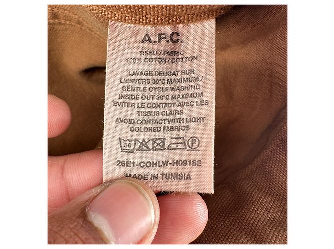 Apc Vaqueros A.P.C. Aaron Straight-Leg en algodón marrón - vista 3