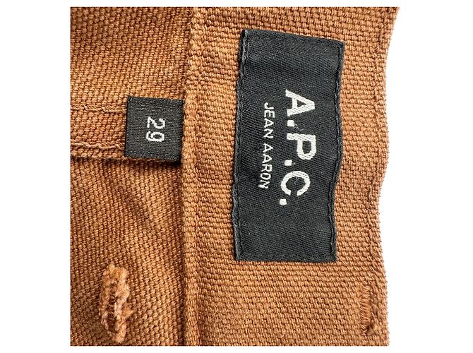 Apc Vaqueros A.P.C. Aaron Straight-Leg en algodón marrón - vista 5
