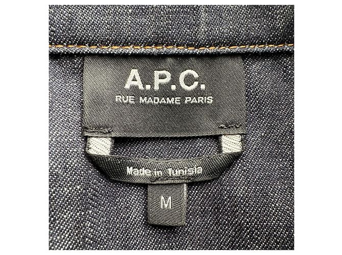 Apc A.P.C. Western Denimhemd aus dunkelblauer Baumwolle - Ansicht 3