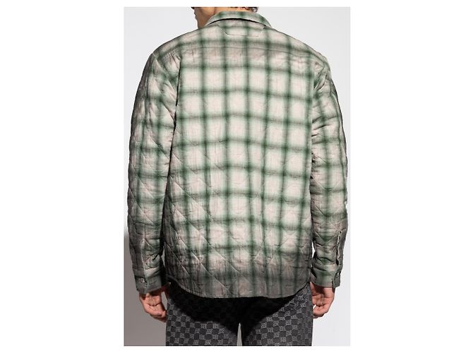 Autre Marque Camicia trapuntata a quadri MISBHV beige - vista 4