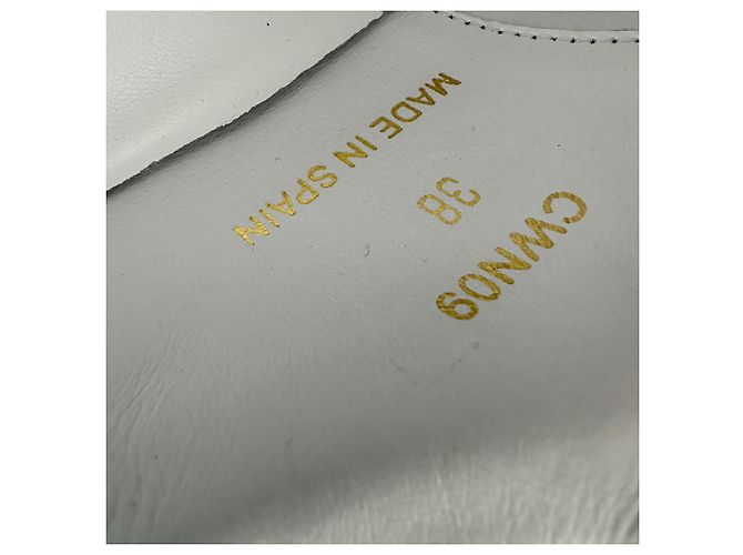 Céline Sneakers Celine Eye-Print in pelle bianca e rossa - vista 9