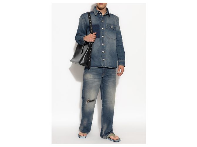 Autre Marque Camicia in denim MISBHV blu cotone - vista 2