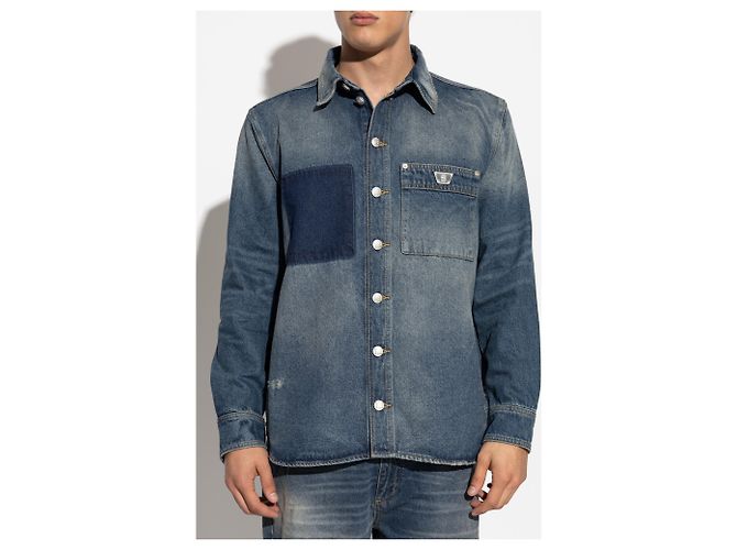 Autre Marque Camicia in denim MISBHV blu cotone - vista 3