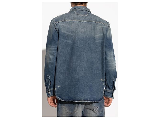 Autre Marque Camicia in denim MISBHV blu cotone - vista 4