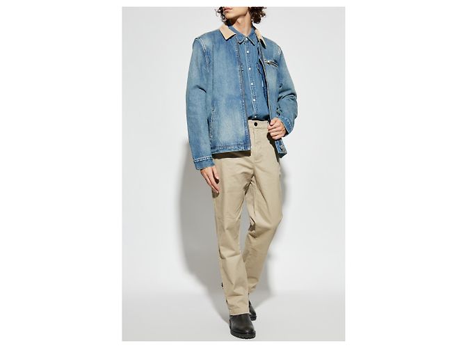 Autre Marque Camicia AllSaints Fenton in cotone blu - vista 2