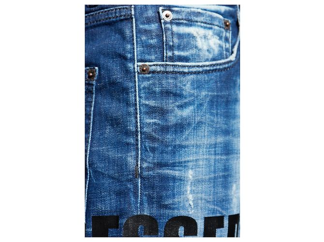 Jeans 642 Dsquared2 Azul Marino Algodón - vista 5