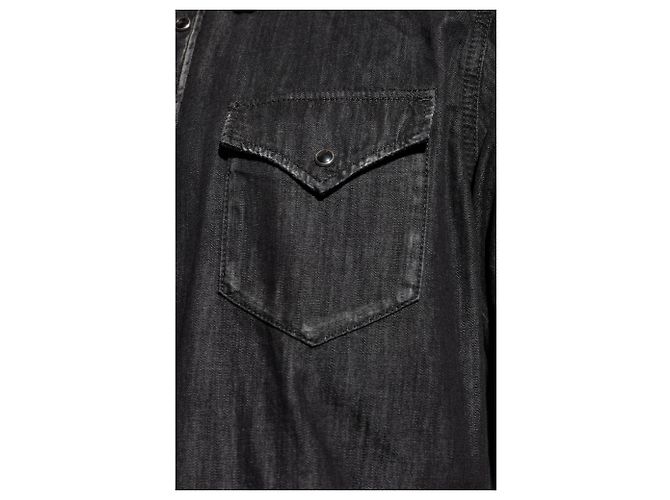 Camicia in denim nera Dsquared2 - vista 5