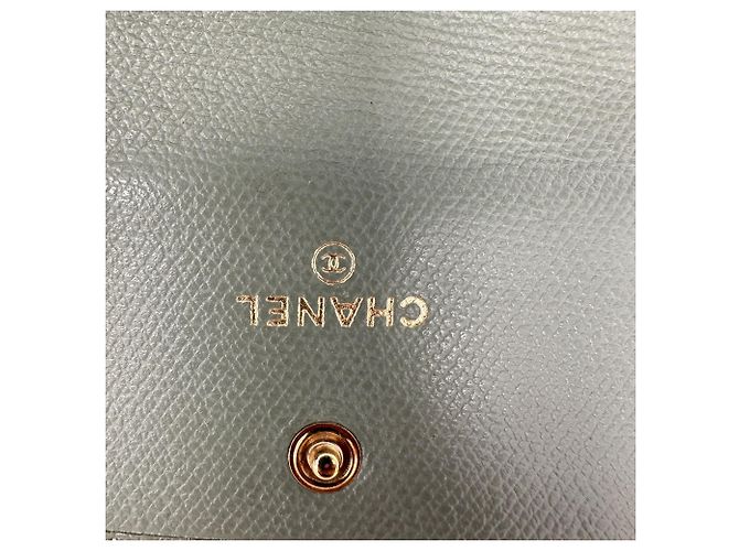 Chanel Tri-Fold Compact Wallet in Olive Leather - view 6