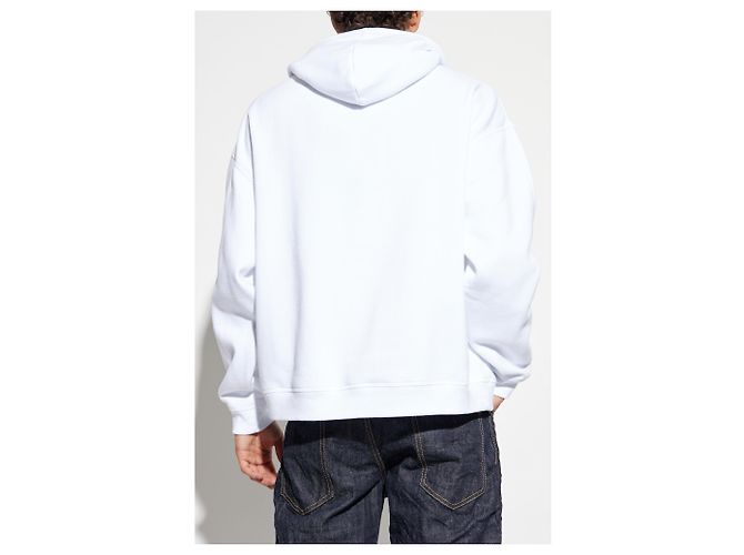 Dsquared2 X MAGLIANO Hoodie aus weißer Baumwolle - Ansicht 4