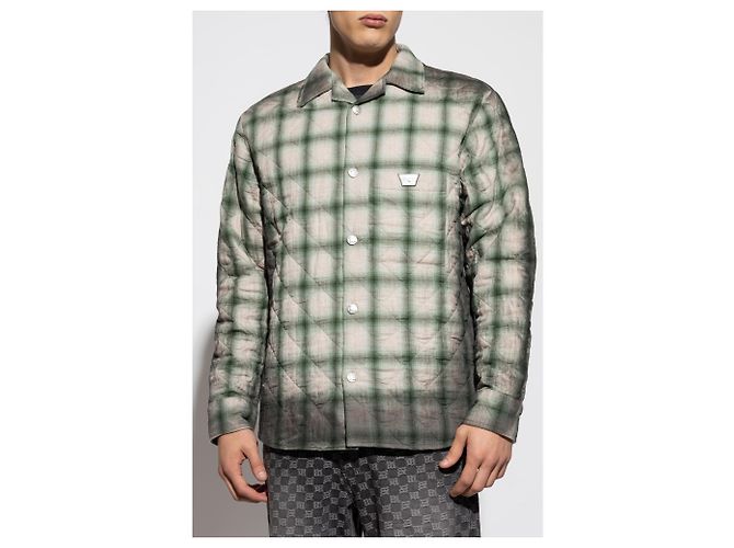 Autre Marque Camicia trapuntata a quadri MISBHV beige - vista 3