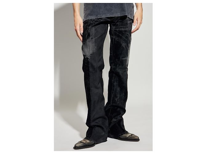 Jeans Carrot Stretch Dsquared2 X KISS Neri da Uomo - vista 3