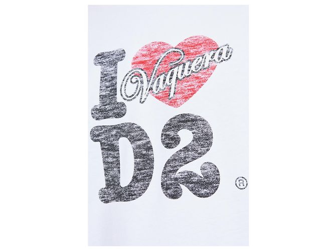 T-shirt in cotone bianca Dsquared2 X Vaquera - vista 5