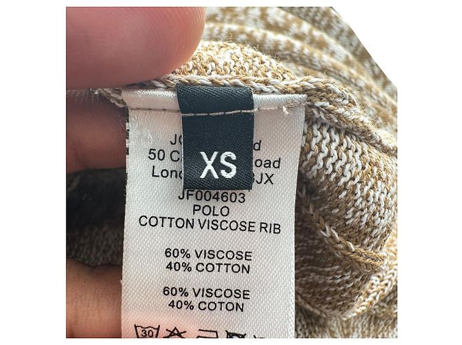 Joseph Strickpullover mit Kragen aus brauner Viskose - Ansicht 6