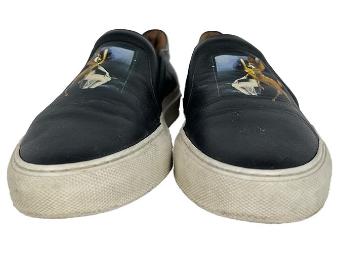 Sneakers Slip-On Givenchy x Disney Bambi in pelle nera - vista 2
